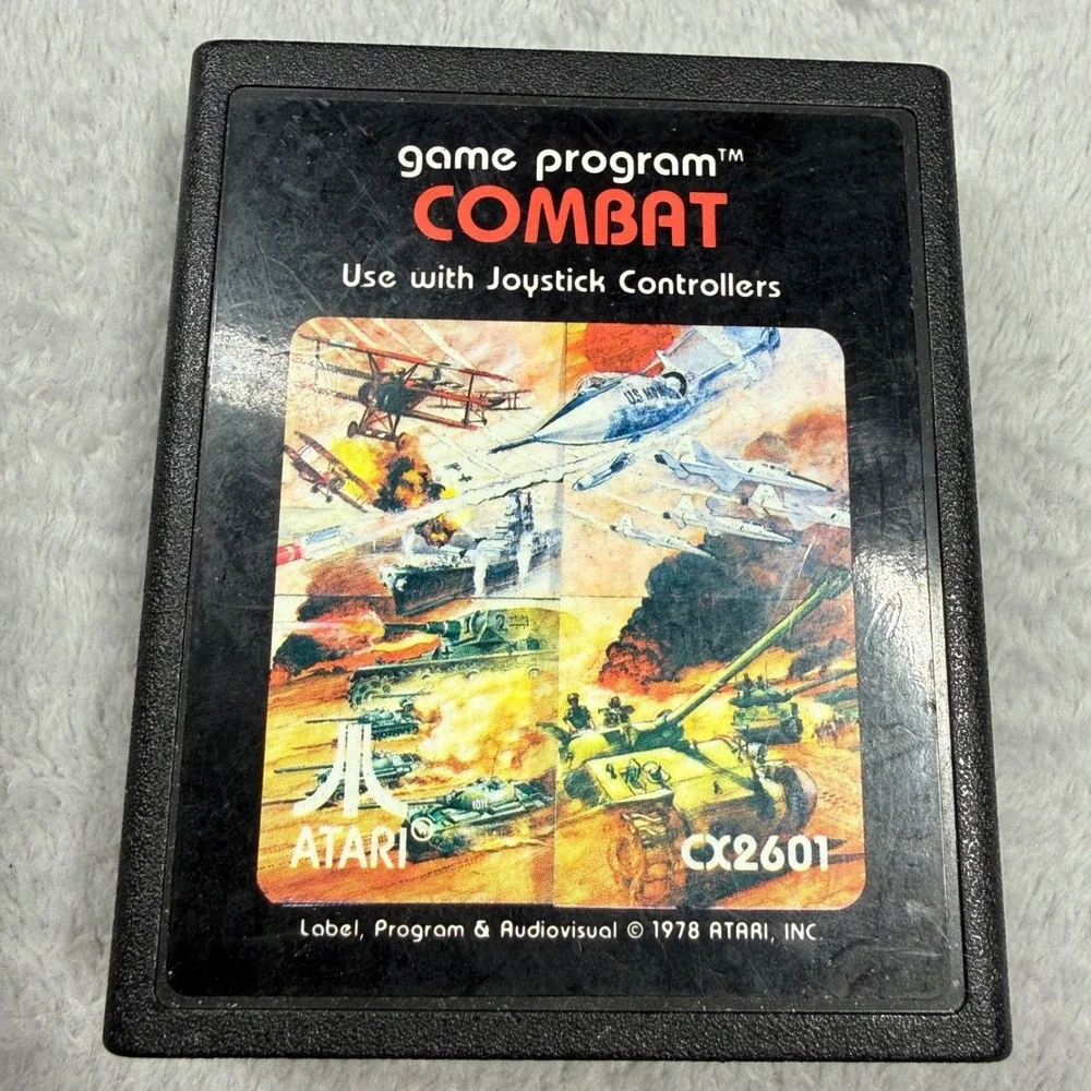 Atari 2600 Cartridge Lot 8 Games Yars Revenge Missile Command Combat UNTESTED